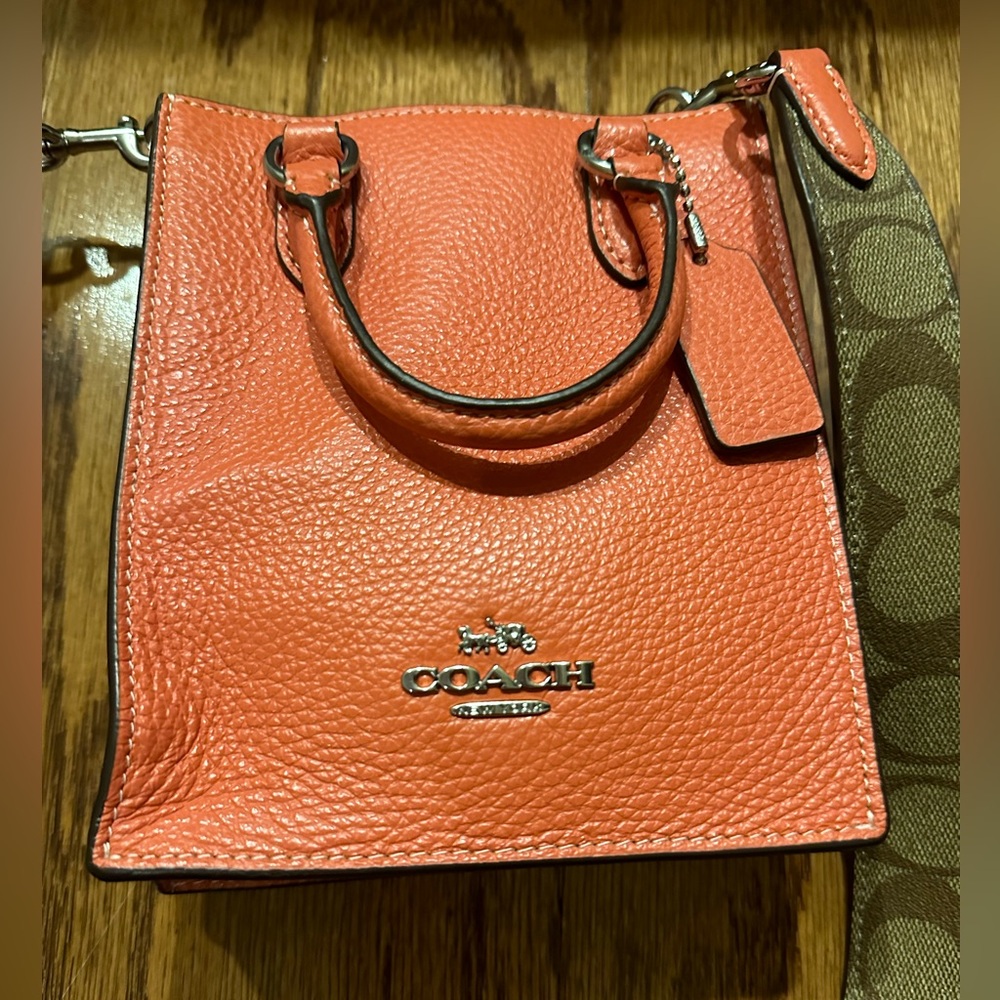 New unused Coach Mini North South Tote - Picture 6 of 16